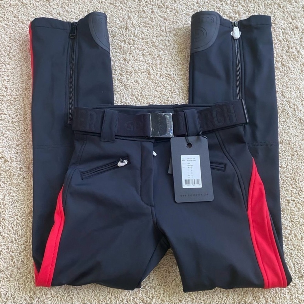 Goldbergh Pippa Runner Ski Pants Waterproof Black Flame NWT 10